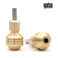 Yaba Round &amp; Diamond Selbststockende Kupfer Tattoo-Maschine Griff Tattoo Grip Tube